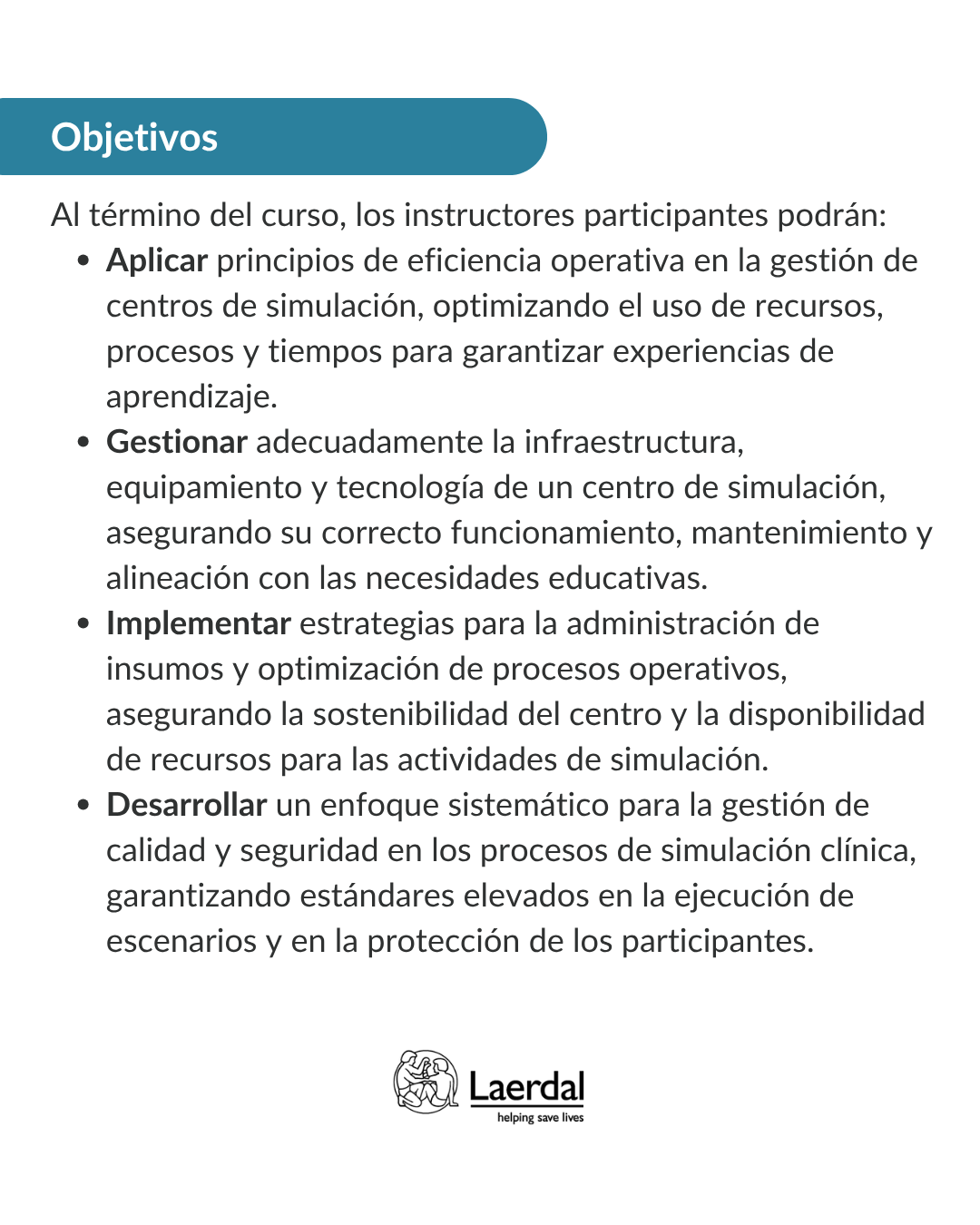 Curso SIMOp: Operación Eficiente de un Centro de Simulación Clínica