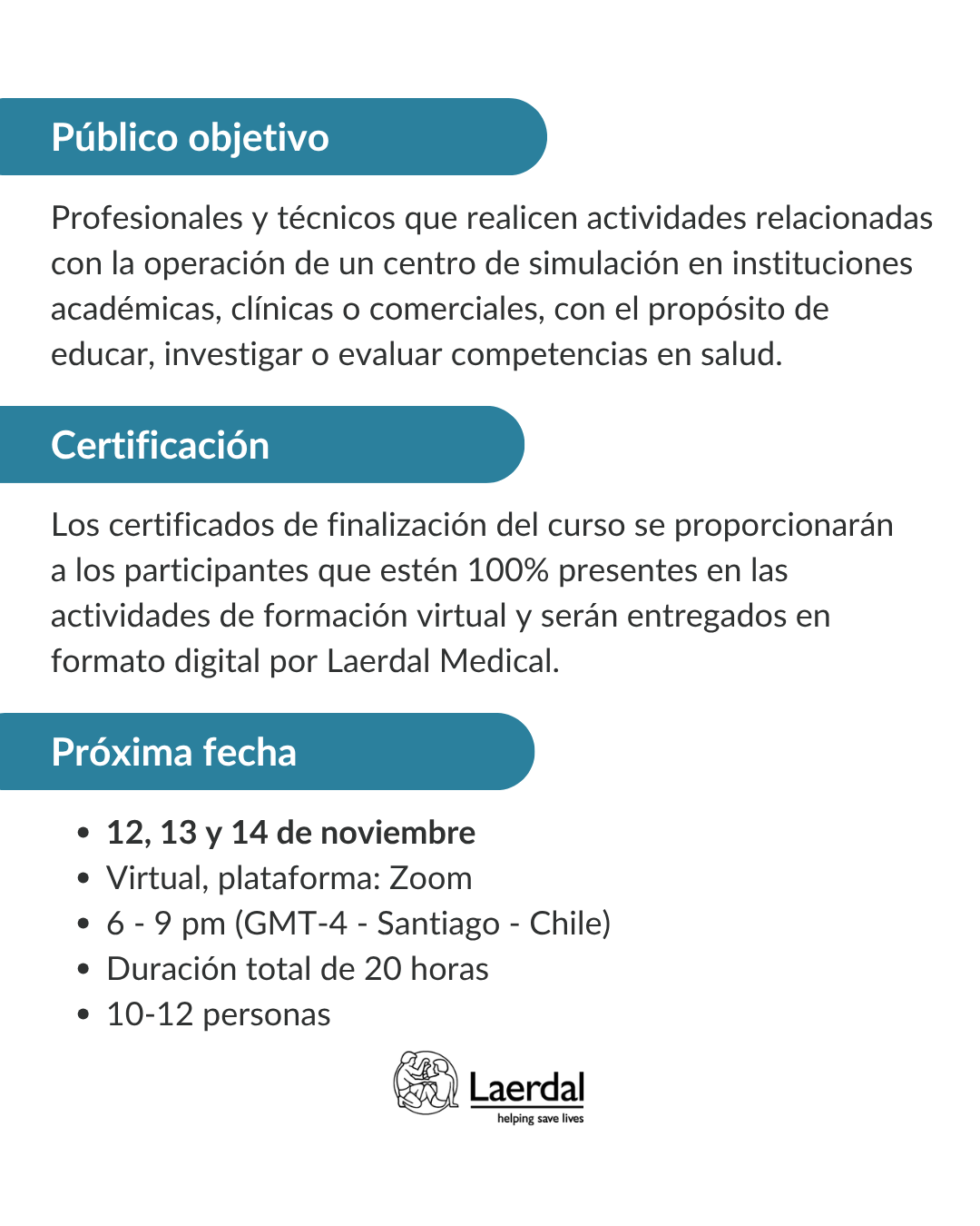 Curso SIMOp: Operación Eficiente de un Centro de Simulación Clínica