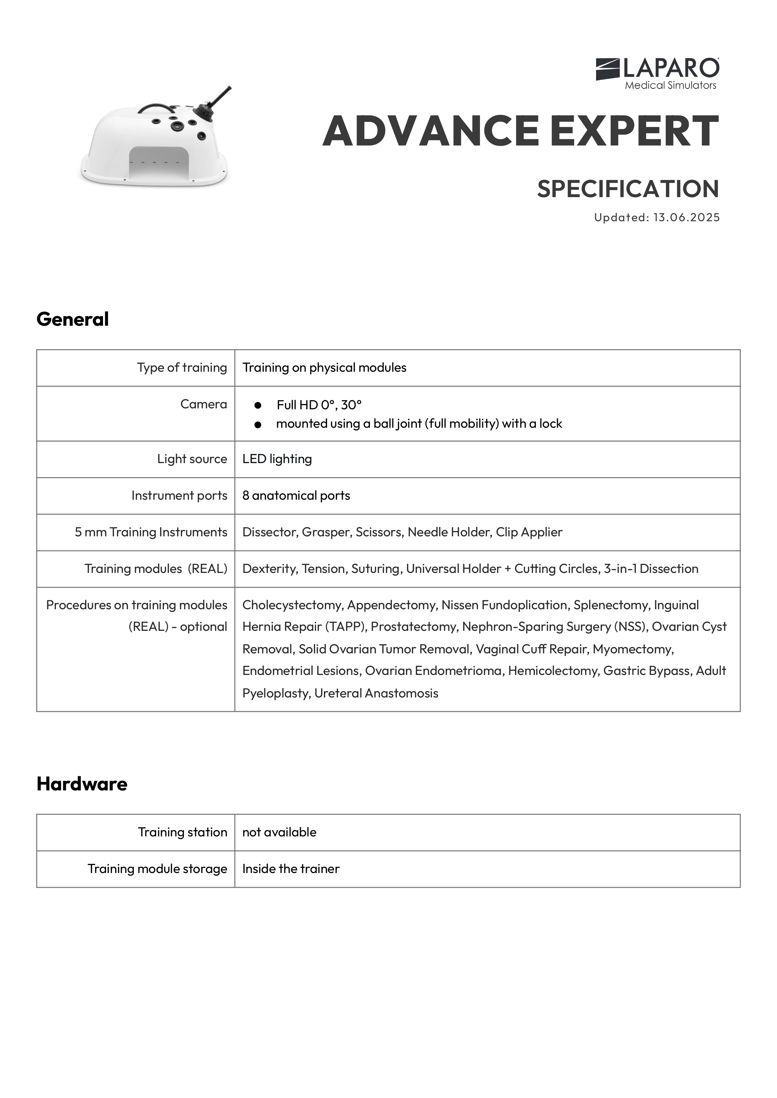 LAPARO Advance Expert